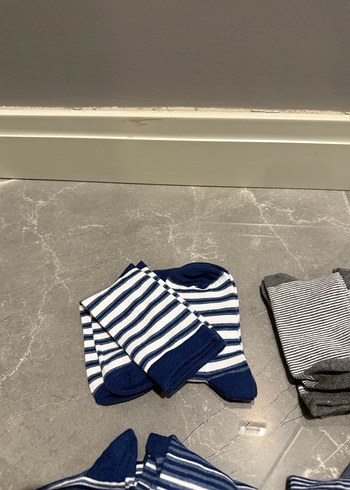 Çocuklar için Mavi ve Gri Çorap Seti - Görsel 5