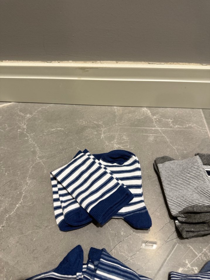 Çocuklar için Mavi ve Gri Çorap Seti - Görsel 5