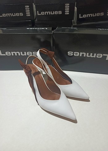 37 Beden Beyaz Stiletto Topuklu Kadın Akşam Ayakkabısı