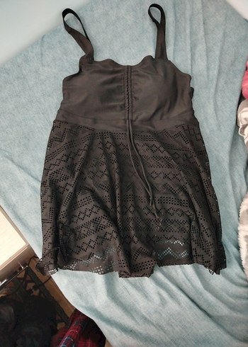 Siyah Dantelli Gotik Mini Mayo - Görsel 4