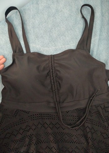 Siyah Dantelli Gotik Mini Mayo - Görsel 2