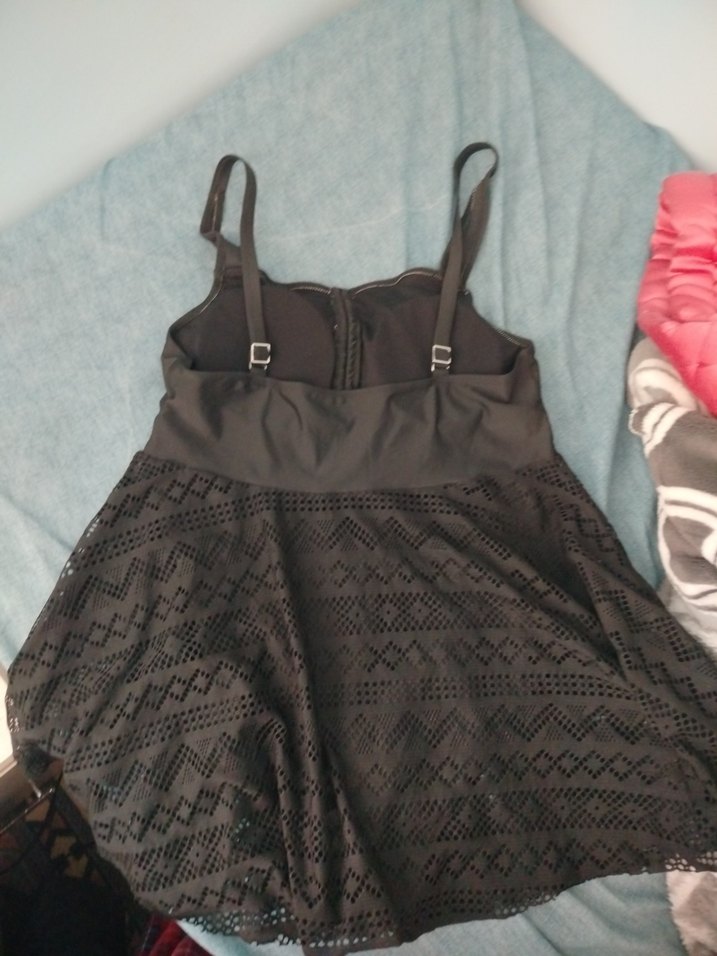 Siyah Dantelli Gotik Mini Mayo - Görsel 3