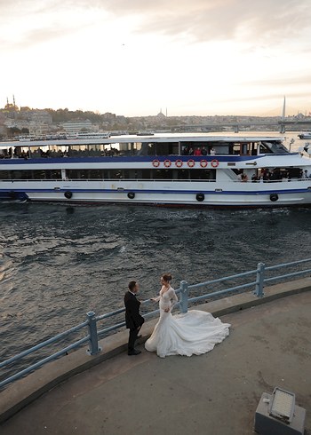 Fransız Dantelli Balık Model Uzun Kollu Sırt Dekolteli Gelinlik - Görsel 10