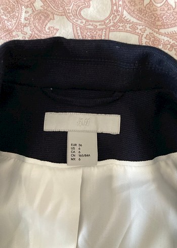 H&M Lacivert Blazer Ceket - Görsel 7