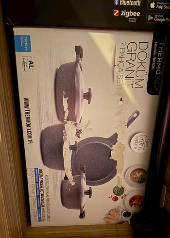 thermoad 7 Parça Gri Tencere Seti - Görsel 6