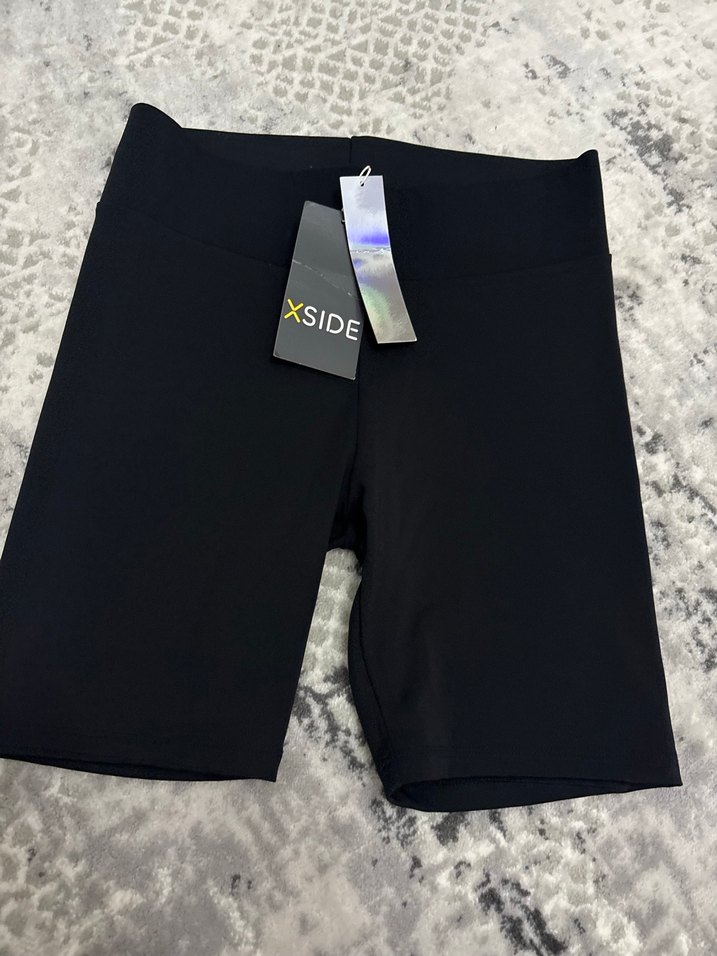 XSIDE Siyah Yüksek Bel Mini Şort - Görsel 2