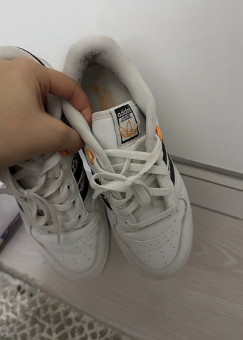 Kadın Beyaz Bağcıklı Blok Topuklu Spor Ayakkabı - Görsel 7