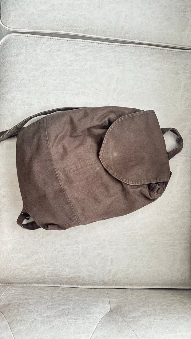 Gri Süet Kadın Sırt Çantası - Görsel 3