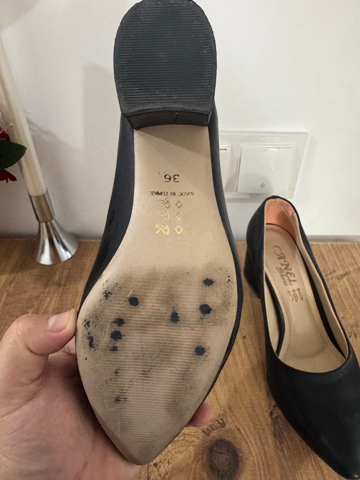 Klasik Siyah Tokalı Topuklu Kadın Ayakkabı - Görsel 2