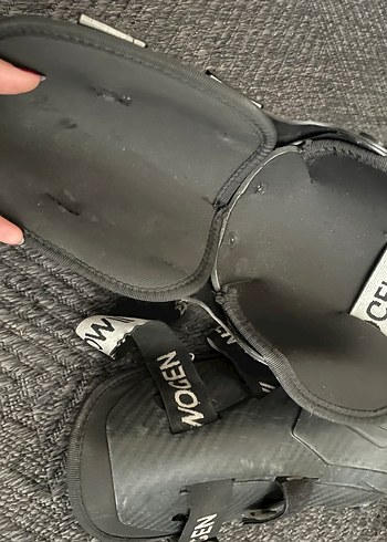 Gri Biker Dizlikler Velcro Kayışlı - Görsel 6