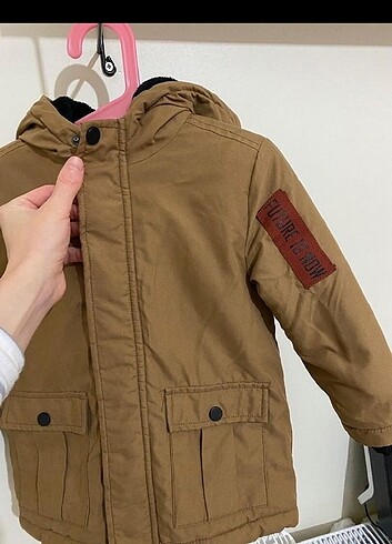 5 Yaş Beden camel Renk 4-5 yaş çocuk montu