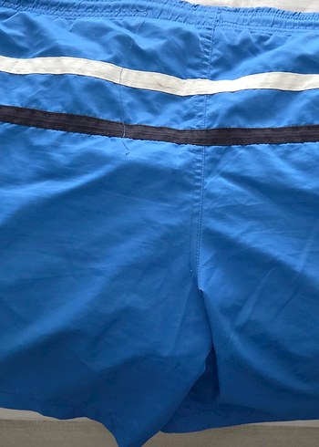 Mavi Erkek Midi Yüzme Şortu Fermuarlı - Görsel 2