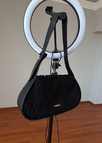 Diğer Siyah Tokalı Minimalist Kadın Çanta