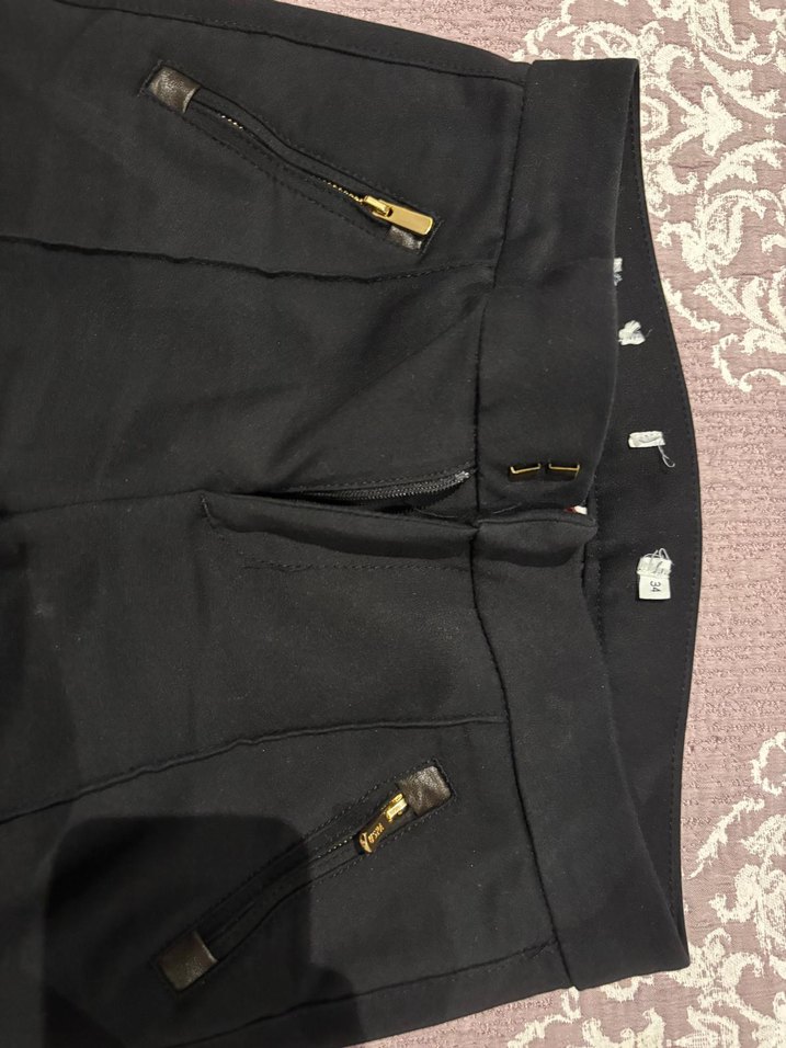 Kadın Siyah Kumaş Pantolon - Görsel 2