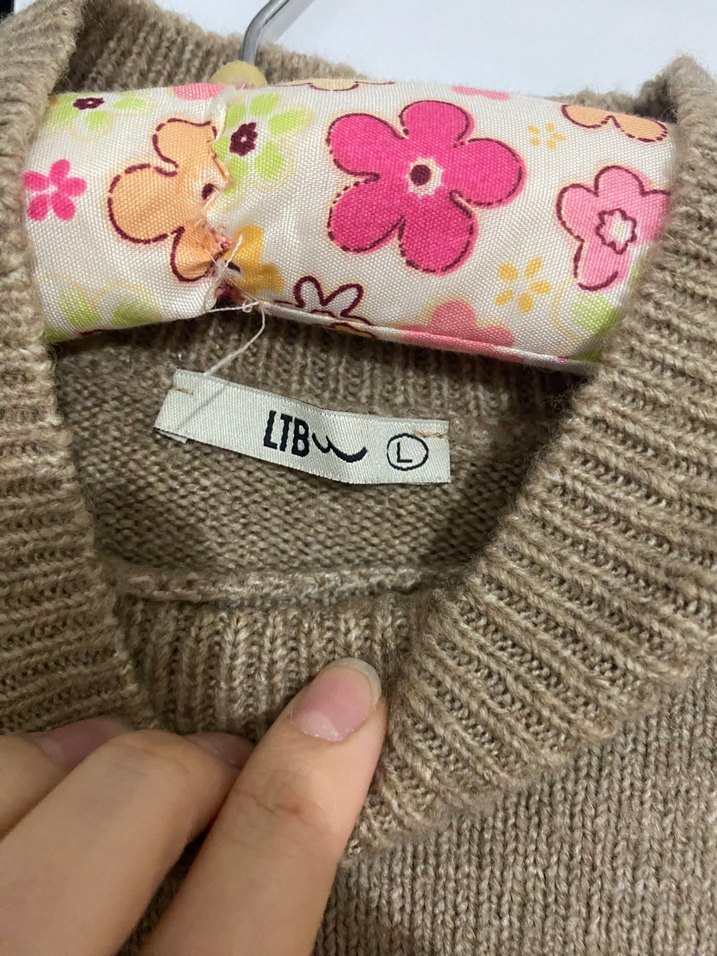 Kahve kadın kazak - Görsel 3