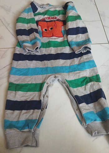 LC Waikiki Gri Erkek Bebek Body 9-12 Ay - Görsel 2