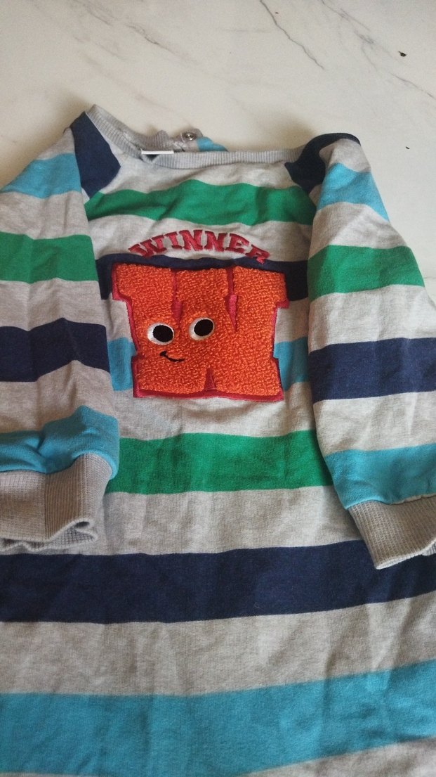 LC Waikiki Gri Erkek Bebek Body 9-12 Ay - Görsel 3