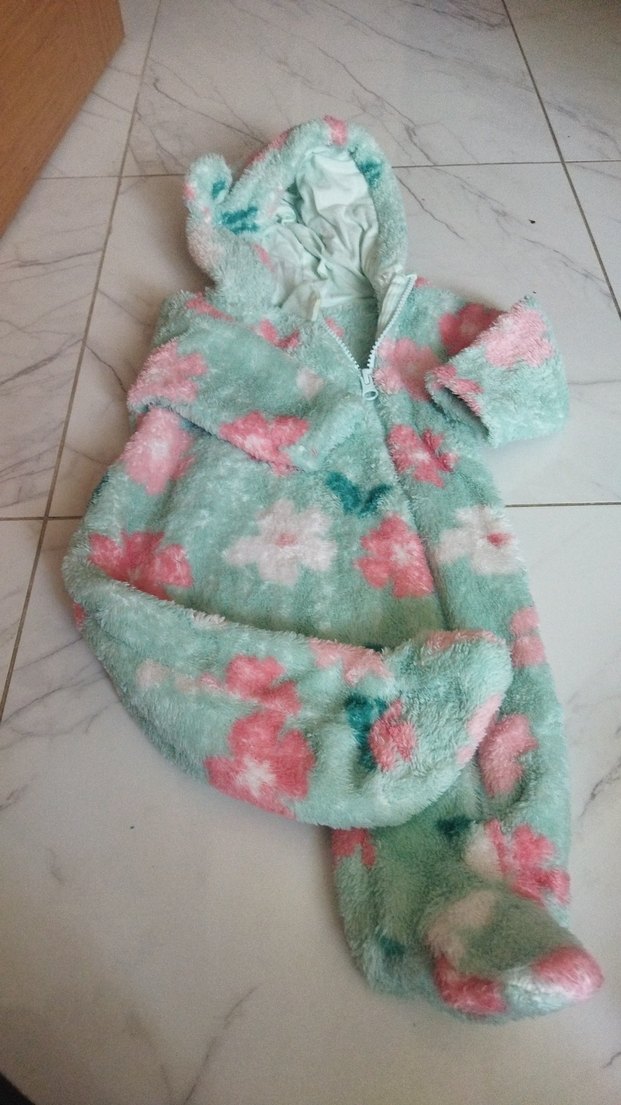 LCW Baby Turkuaz Desenli Bebek tulumu - Görsel 4