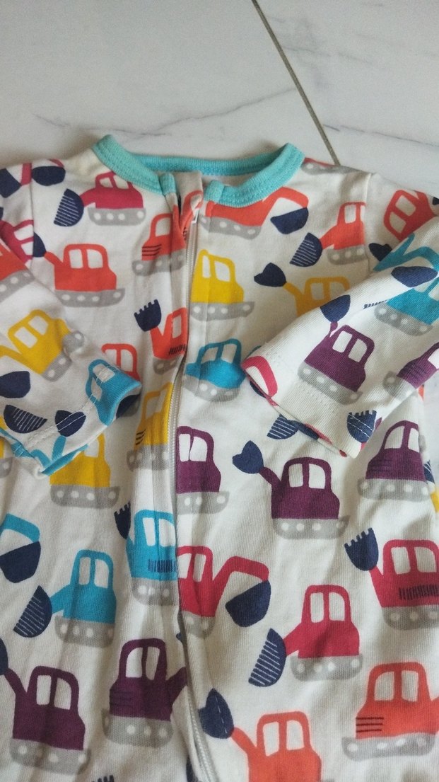 Pastel Renkli Baskılı Bebek tulumu kız erkek - Görsel 2