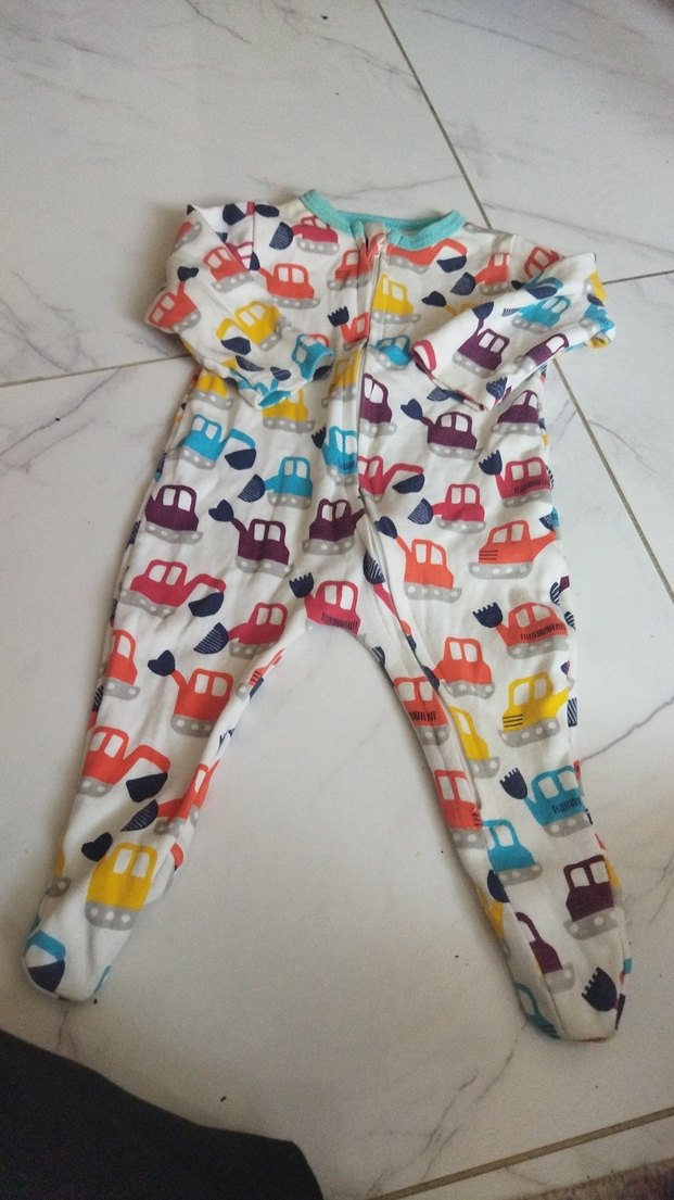 Pastel Renkli Baskılı Bebek tulumu kız erkek - Görsel 3