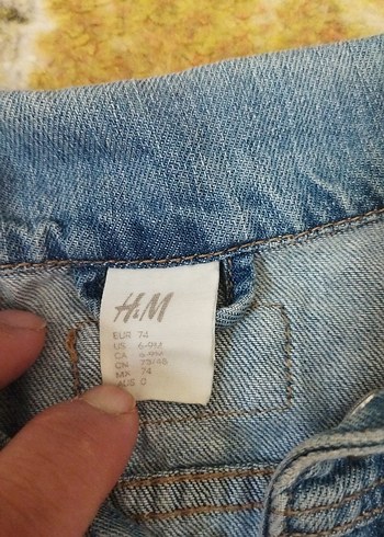Kız Çocuk Mavi Denim Düğmeli Ceket - Görsel 3