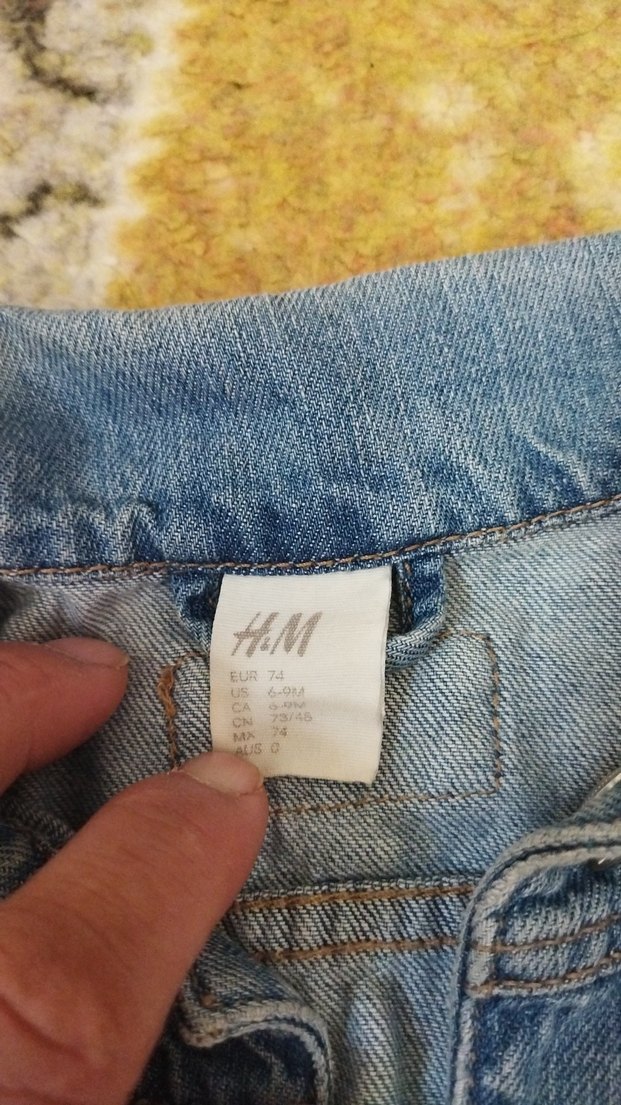 Kız Çocuk Mavi Denim Düğmeli Ceket - Görsel 4