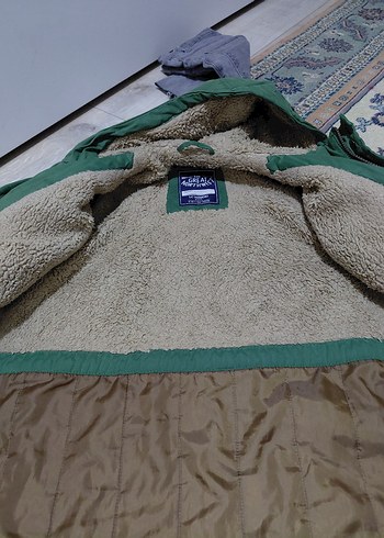 Yeşil çocuk Kış Montu - Görsel 5