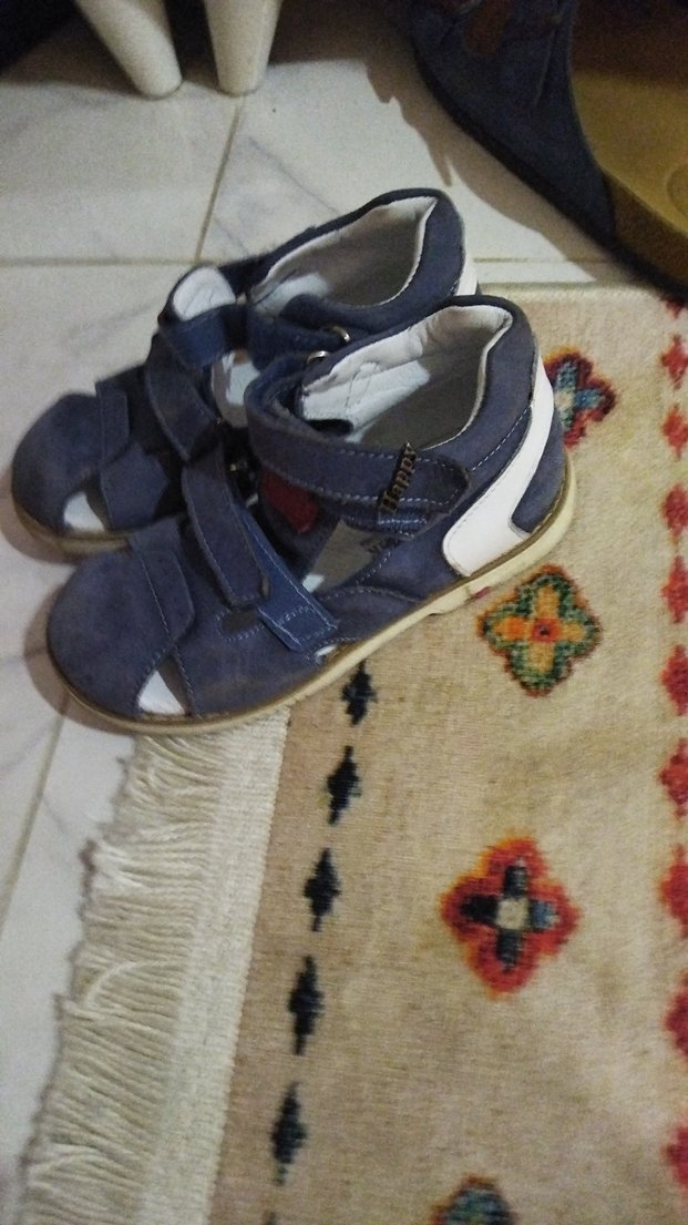 Mavi Erkek Çocuk Velcro Bantlı Terlik - Görsel 2