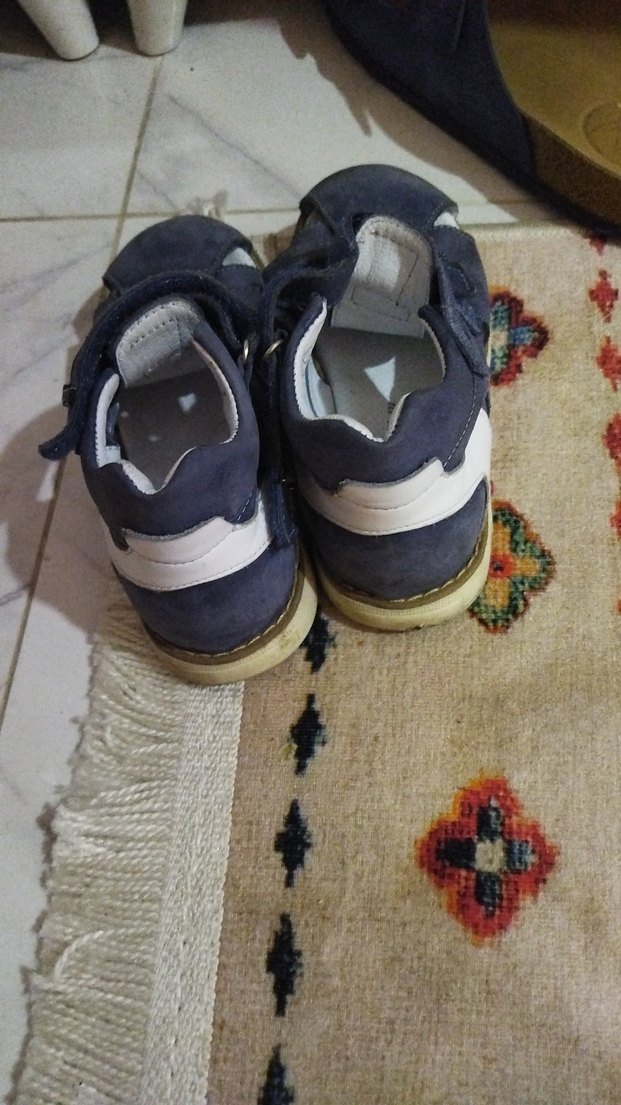 Mavi Erkek Çocuk Velcro Bantlı Terlik - Görsel 3