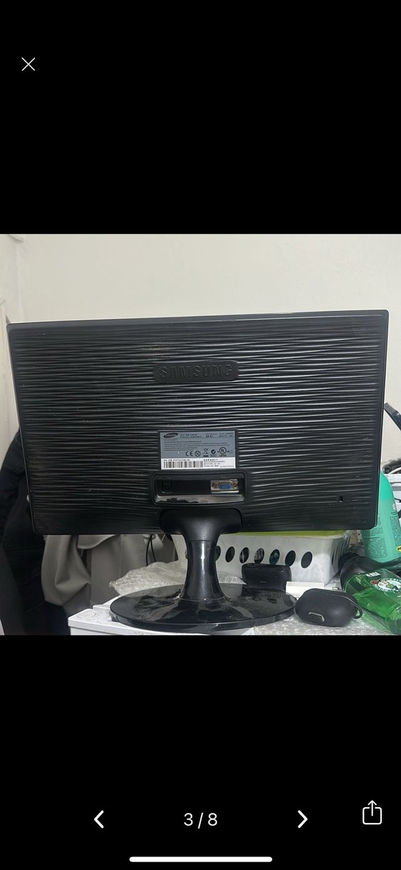 Samsung Siyah Bilgisayar Monitörü - Görsel 2