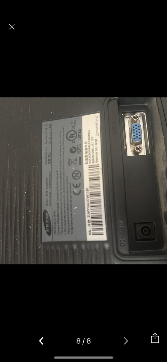 Samsung Siyah Bilgisayar Monitörü - Görsel 4