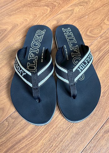 Tommy Hilfiger Siyah Elastik Plaj Terliği