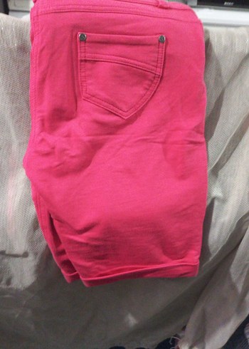 xl Beden Pembe Slim Fit Şort
