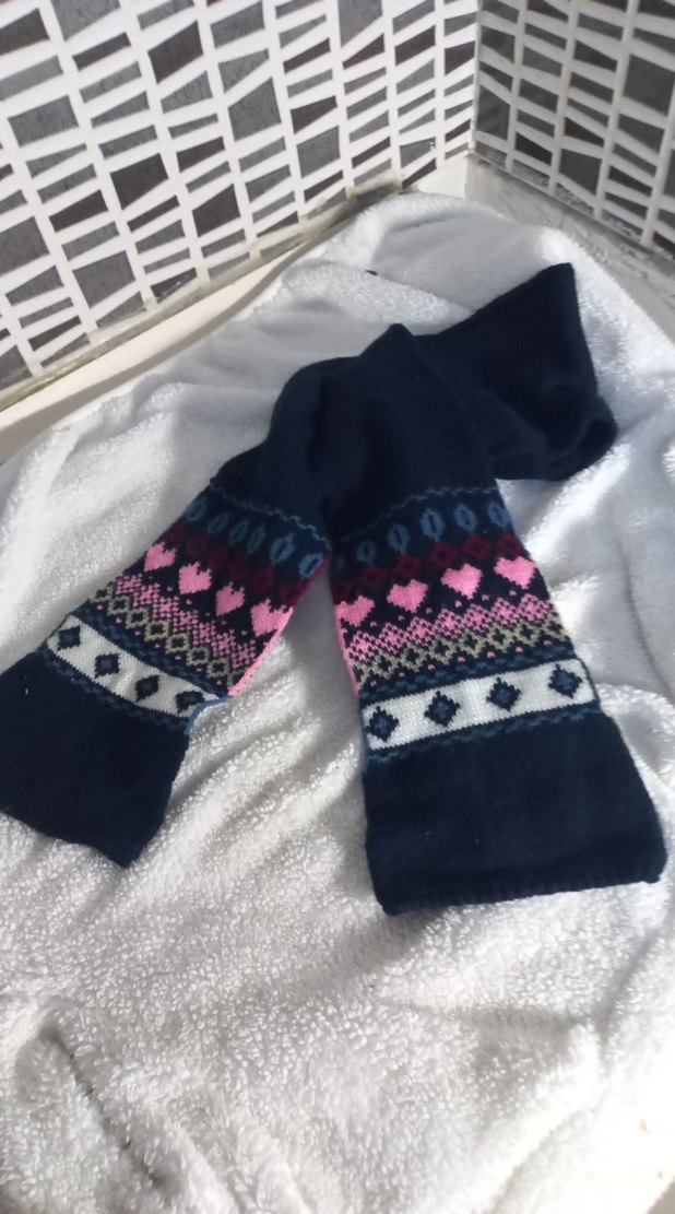 Çocuk Bohem Nakışlı Örgü Bere ve Atkı Seti - Görsel 3