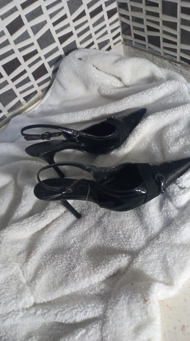 Siyah Tokalı Stiletto Topuklu Kadın Ayakkabı - Görsel 2