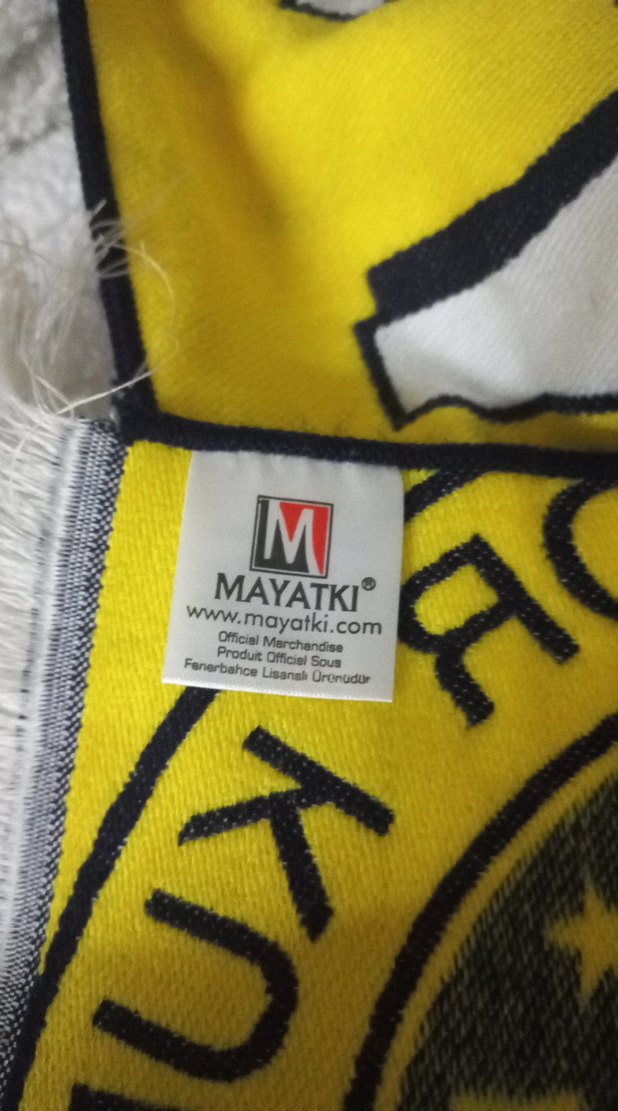 Fenerbahçe Erkek Atkı Sarı Gri - Görsel 4