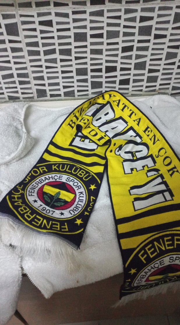 Fenerbahçe Erkek Atkı Sarı Gri - Görsel 3