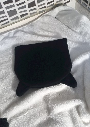 Siyah Kedi Desenli Çocuk Bere - Görsel 3