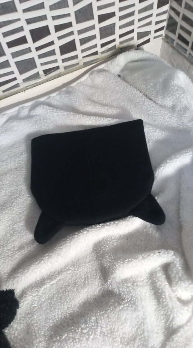 Siyah Kedi Desenli Çocuk Bere - Görsel 3