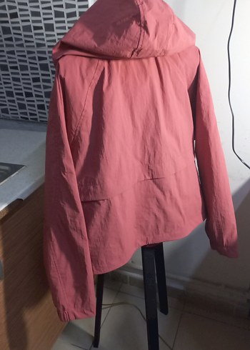 Kiremit Kapüşonlu Kadın Spor Mont - Görsel 3