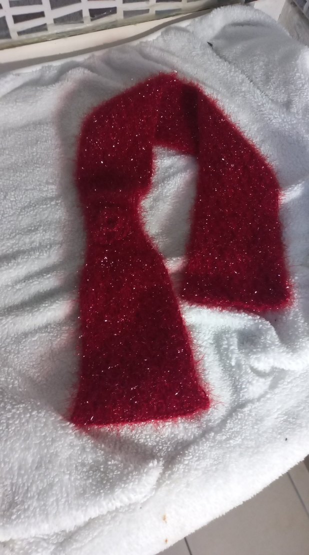 Parlak Kırmızı Çocuk Atkı - Görsel 2