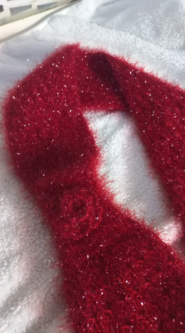 Parlak Kırmızı Çocuk Atkı - Görsel 3