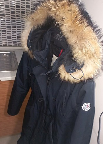 Kürklü Kapüşonlu Kadın Kışlık Kaban - Görsel 2