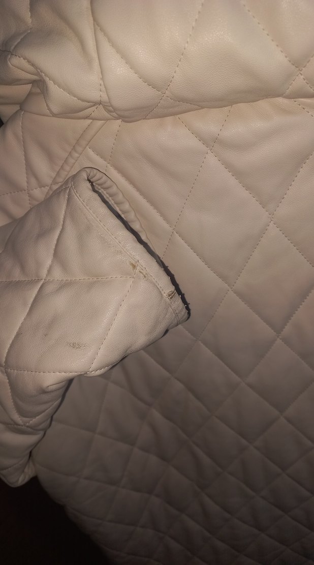 Düğmeli Krem Kapüşonlu Kadın Ceket - Görsel 4