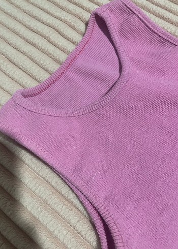 Pembe Triko Kolsuz Body - Görsel 2