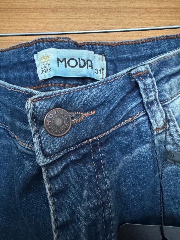 Lacivert Kadın Denim Pantolon - Görsel 3