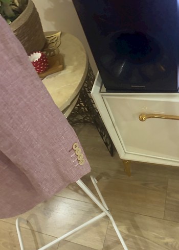 Bordo Düğmeli Erkek Ceket - Görsel 3