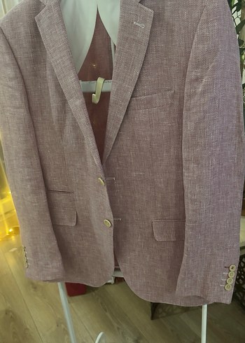 Bordo Düğmeli Erkek Ceket - Görsel 2