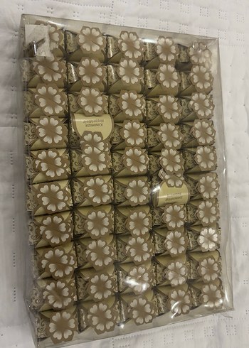 Bej Çiçek Desenli kına malzemesi - Görsel 2