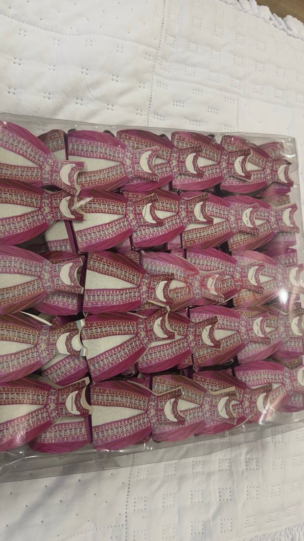 Pembe elbise desenli kına dagıtmalık hediyelik - Görsel 2